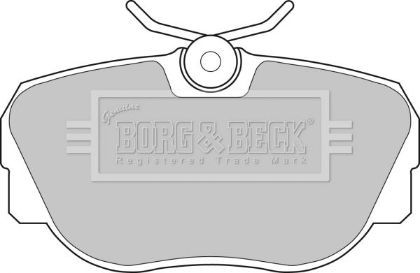 BORG & BECK Комплект тормозных колодок, дисковый тормоз BBP1119